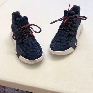 Adidas shoes 4 and a half blue and some pink